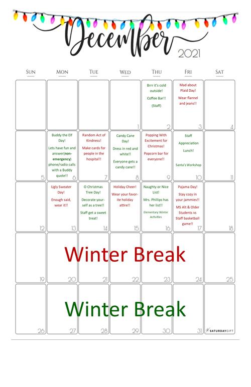 Calendar of Events